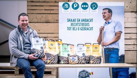 Innovatieve aardappelboer met authentieke aardappelen