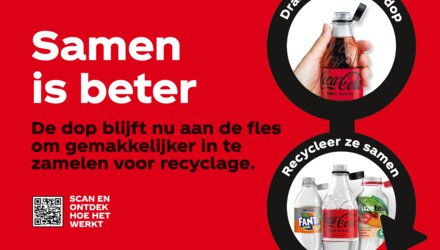 Coca-Cola introduceert doppen die vast zitten