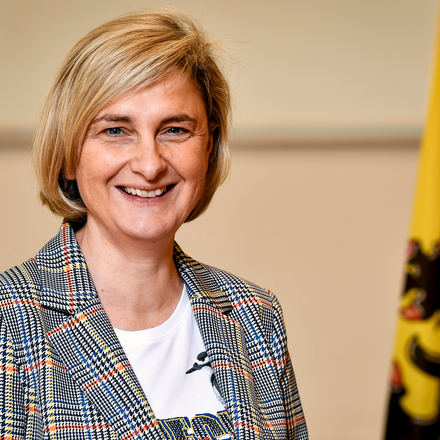 Vlaams minister van Landbouw  en Voeding Hilde Crevits