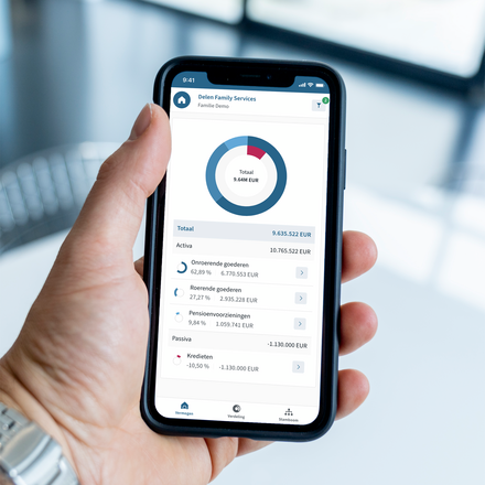 Met de Delen-app zijn al je documenten steeds binnen handbereik en beschikbaar op belangrijke momenten in je leven.