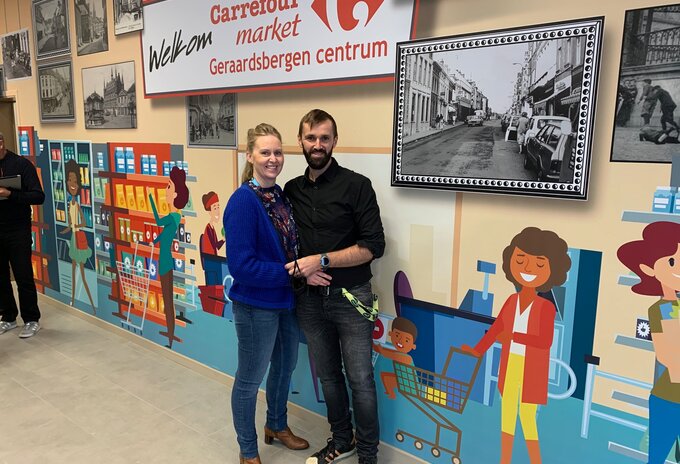 Nieuwe Carrefour market in Geraardsbergen