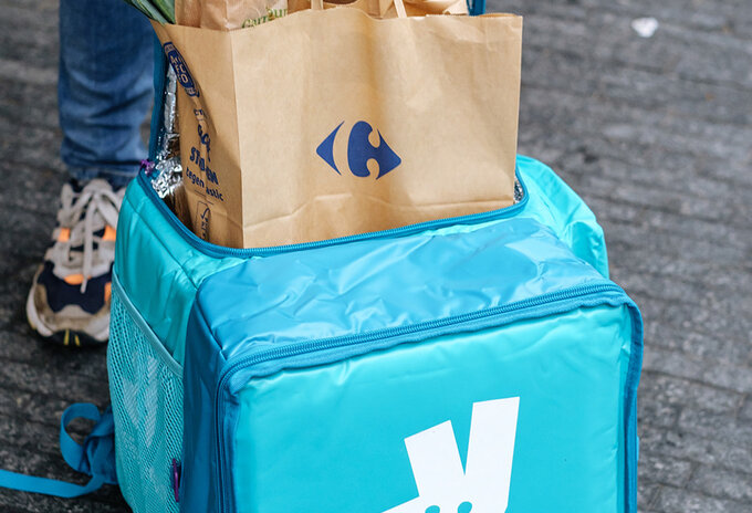 Carrefour-boodschappen via Deliveroo in Antwerpen