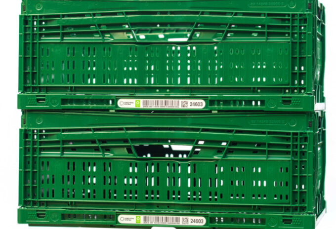 Eerste gerecyclede klapkratten