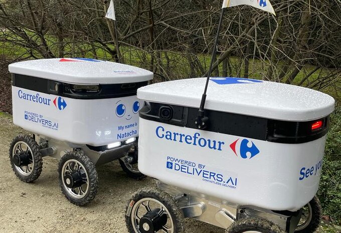 Carrefour België test autonome bezorging door robot