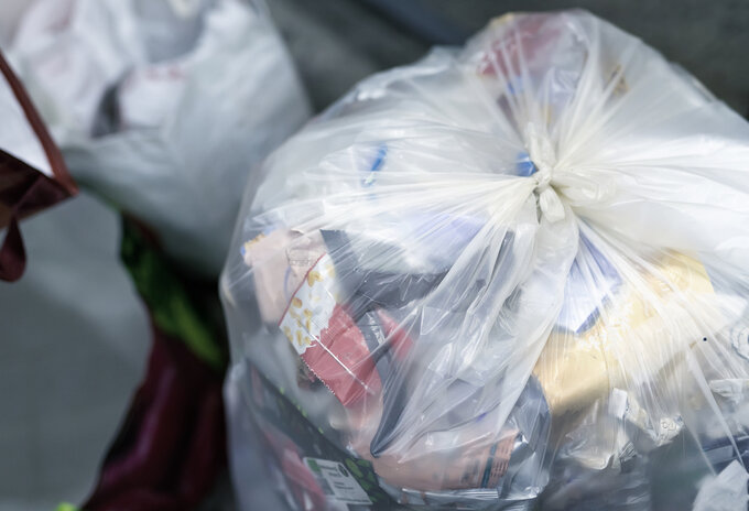 Transparante zakken voor bedrijfsrestafval