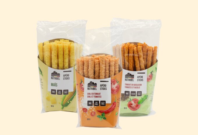 Nieuwe biologische Apéro sticks