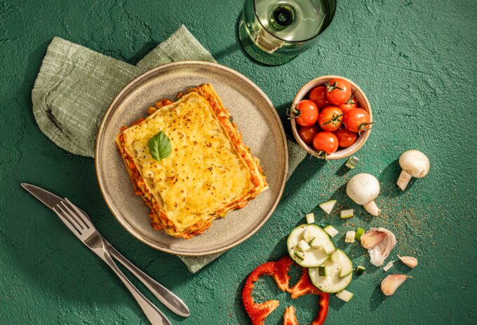 Plantaardige lasagne