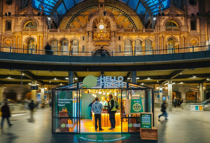 HelloFresh opent fysieke winkel in Antwerpen