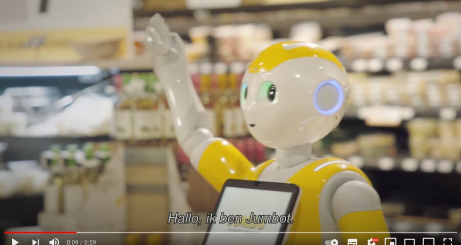 Jumbo België lanceert video over Jumbo-robot